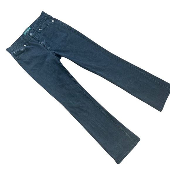 Women’s Vintage Ralph Lauren Black Jeans Bootcut Size 4 - Picture 1 of 4